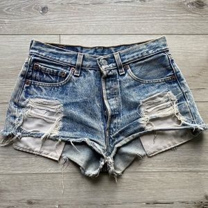 Distressed vintage Levi shorts